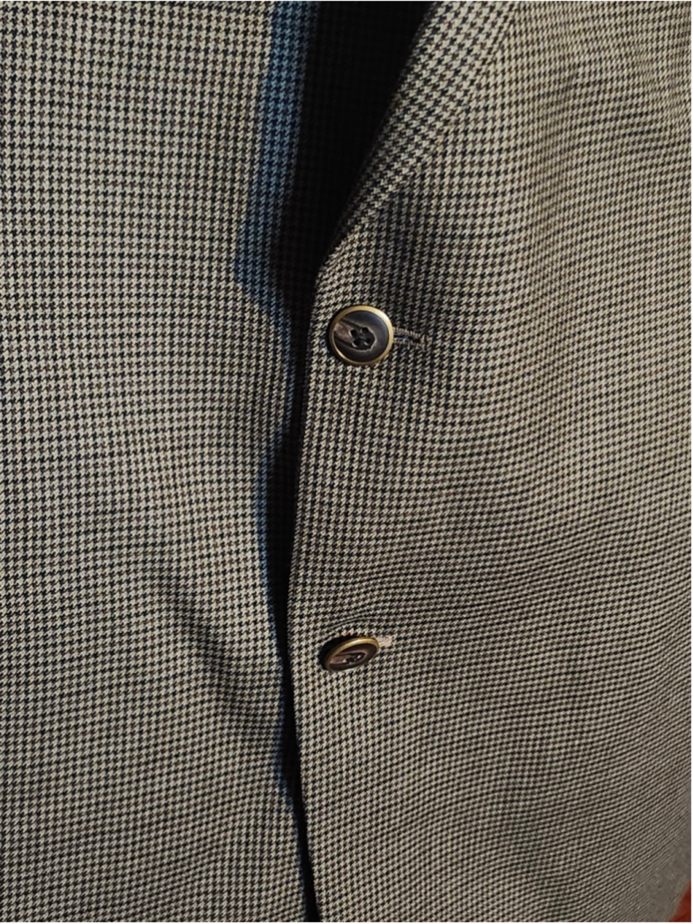Men's Lauren Ralph Lauren Sport Coat 50R Brown Black Houndstooth Blazer - Picture 2 of 6